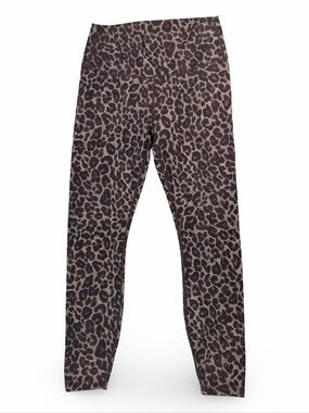 Varley Womens Leggings Size M Medium Animal Leopard Print Brown And Black